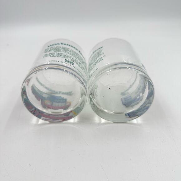 Vintage 90s Hess Truck Glasses Tanker Trailer and Racer Highball Glasses - Picture 7 of 8